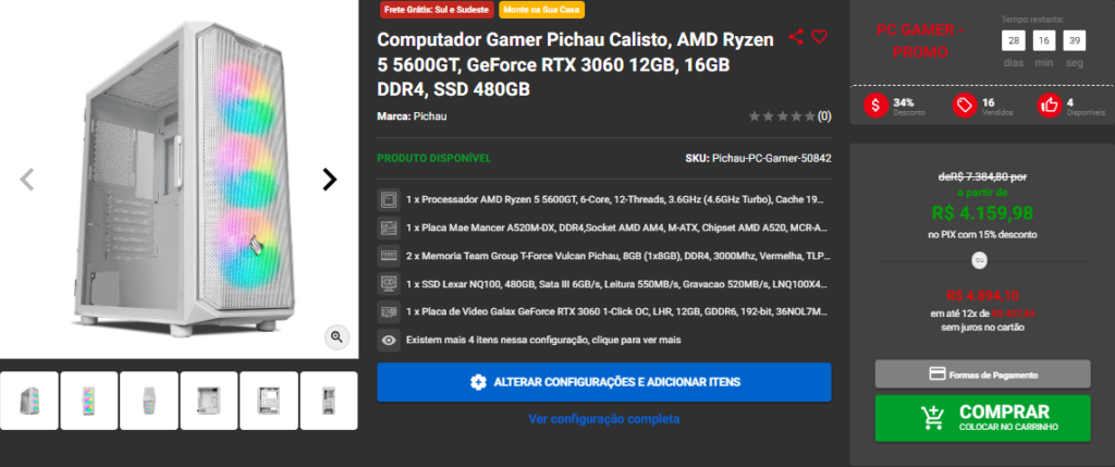 Pruhammer: 3 opções de PC Gamer Ryzen na Pichau 3 Pruhammer: 3 opções de PC Gamer Ryzen na Pichau Captura de tela 2024 09 02 164328