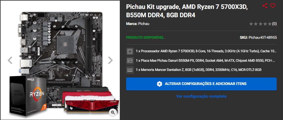 Kit Processador e Placa Mãe: 3 opções com Ryzen 7 3D em promoção Captura de tela 2024 09 04 170442.png