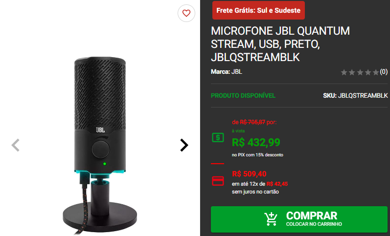 Microfone para stream: 3 opções em promoção na Pichau Captura de tela 2024 09 05 174103.png