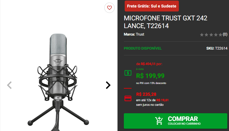 Microfone para stream: 3 opções em promoção na Pichau Captura de tela 2024 09 05 174849.png