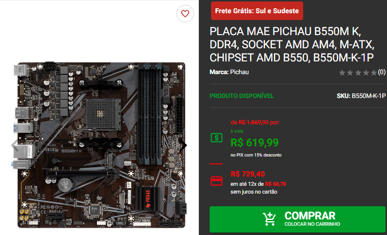 Independência Gamer: 3 placas mãe AM4 em promoção Captura de tela 2024 09 09 172153.png