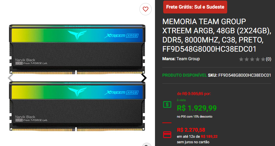 Memória RAM: 3 opções ultrarrápidas em promoção na Pichau Captura de tela 2024 09 09 190746.png