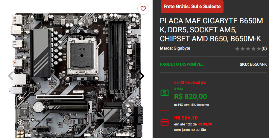Placa mãe: melhores opções AM5 em promoção na Pichau 3 Placa mãe: melhores opções AM5 em promoção na Pichau Captura de tela 2024 09 10 173919.png