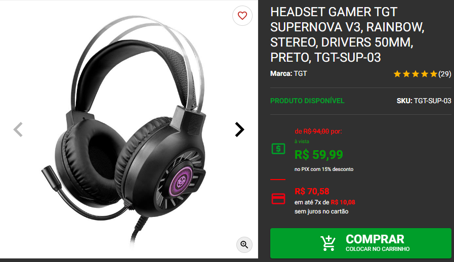 Headset Gamer: 3 opções abaixo dos R$ 100 Captura de tela 2024 09 10 185705.png