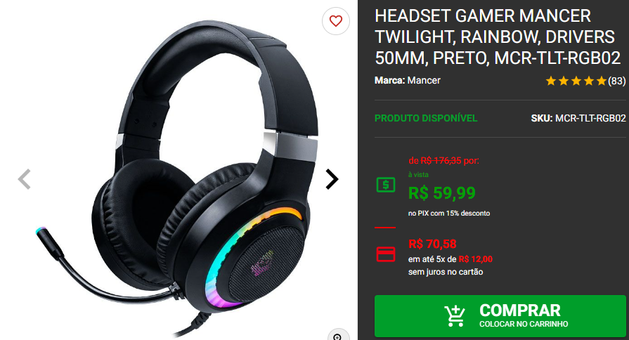 Headset Gamer: 3 opções abaixo dos R$ 100 Captura de tela 2024 09 10 190053.png
