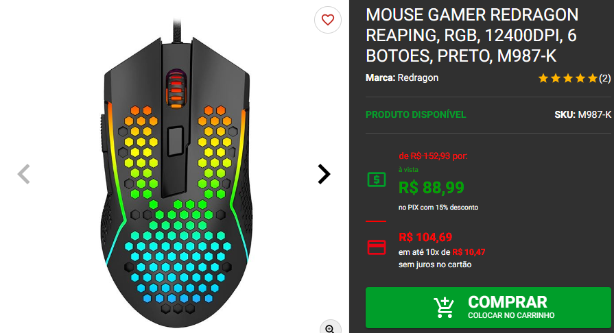 Promoção: 3 melhores mouses gamers abaixo dos R$ 100 2 Promoção: 3 melhores mouses gamers abaixo dos R$ 100 Captura de tela 2024 09 11 182846.png