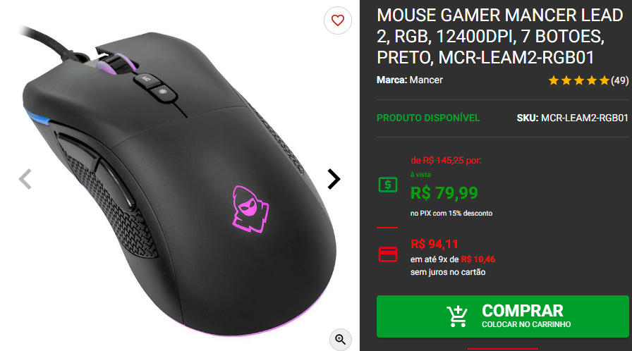 Promoção: 3 melhores mouses gamers abaixo dos R$ 100 3 Promoção: 3 melhores mouses gamers abaixo dos R$ 100 Captura de tela 2024 09 11 183148.png