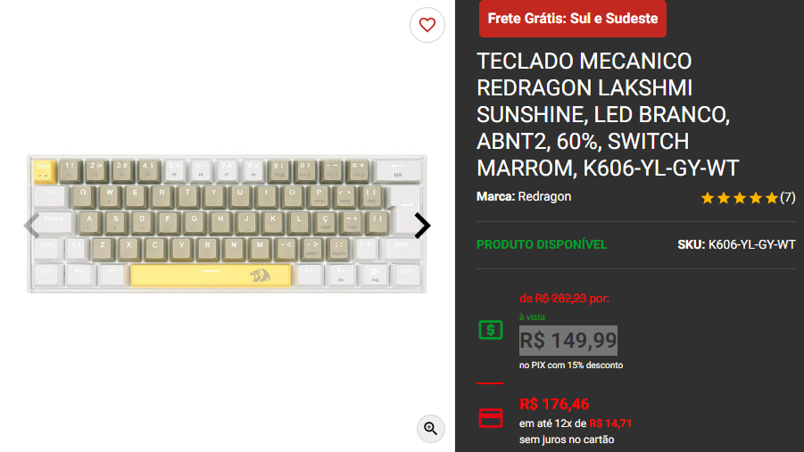 Teclado mecânico: 3 melhores teclados abaixo dos R$ 150 Captura de tela 2024 09 11 190554.png