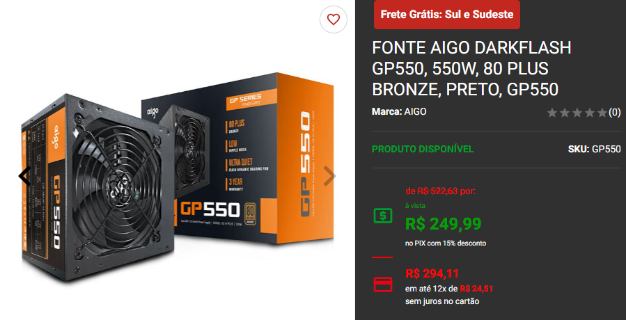 Promoção: 3 opções de fontes com certificado 80 Plus Bronze 2 Promoção: 3 opções de fontes com certificado 80 Plus Bronze Captura de tela 2024 09 12 200017.png