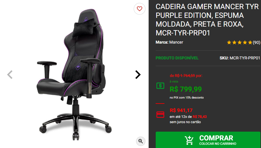 Cadeira gamer: 3 opções de espuma moldada em promoção 2 Cadeira gamer: 3 opções de espuma moldada em promoção Captura de tela 2024 09 16 181707.png