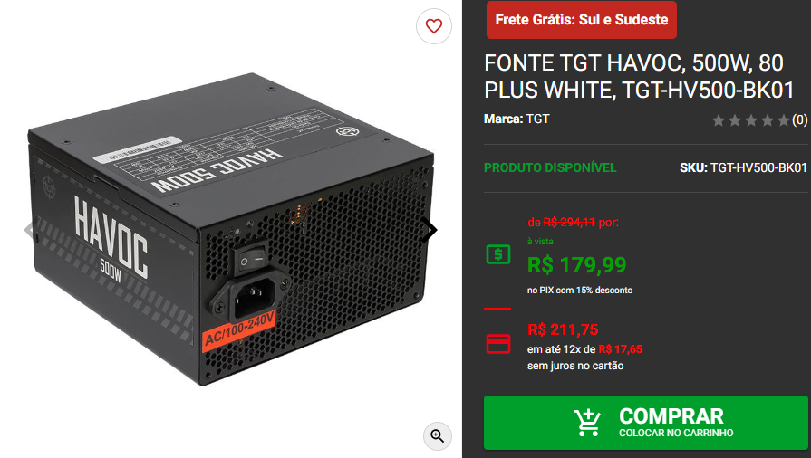 Montamos um PC Gamer com R$ 2.500 para rodar Full HD Captura de tela 2024 09 18 153427.png