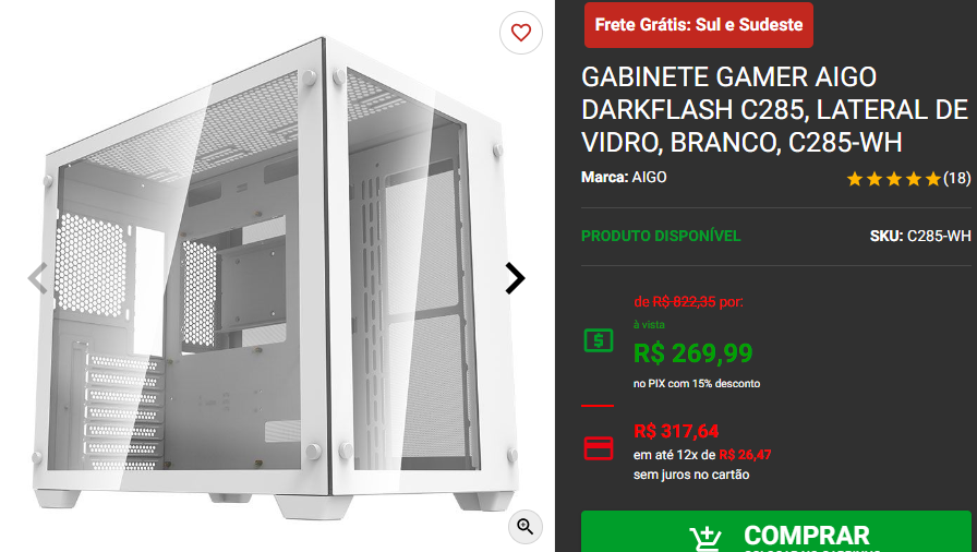 Gabinete Mid-Tower: 3 opções abaixo dos R$ 300 Captura de tela 2024 09 18 175253.png