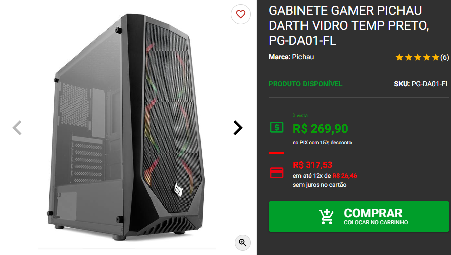Gabinete Mid-Tower: 3 opções abaixo dos R$ 300 Captura de tela 2024 09 18 175647.png