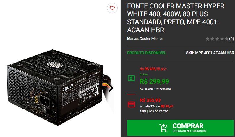 80 Plus White: 3 fontes de alta eficiência energética Captura de tela 2024 09 19 172936.png