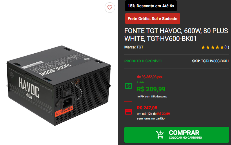 80 Plus White: 3 fontes de alta eficiência energética Captura de tela 2024 09 19 173830.png