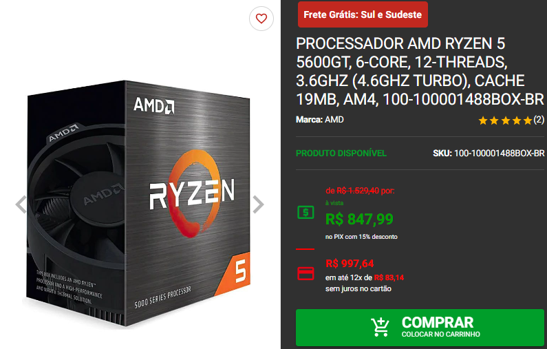 Processador com placa de vídeo integrada: 3 opções AMD em promoção 2 Processador com placa de vídeo integrada: 3 opções AMD em promoção Captura de tela 2024 09 20 154300.png