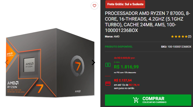 Processador com placa de vídeo integrada: 3 opções AMD em promoção 4 Processador com placa de vídeo integrada: 3 opções AMD em promoção Captura de tela 2024 09 20 155148.png