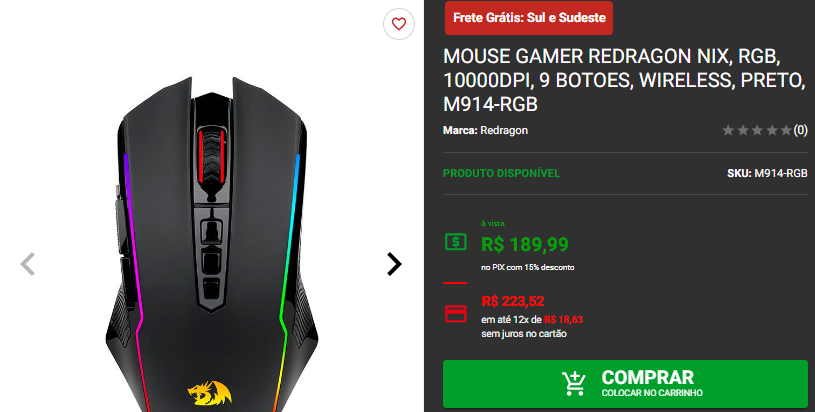 Mouse Gamer: 3 opções Wireless na Pichau 2 Mouse Gamer: 3 opções Wireless na Pichau Captura de tela 2024 09 20 170650.png