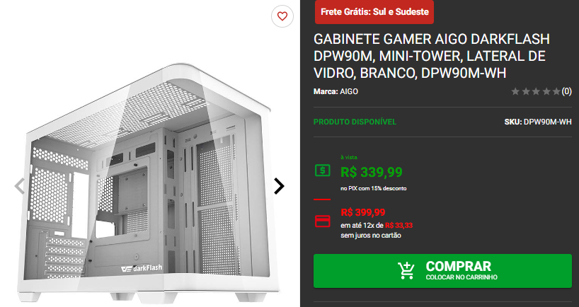 Gabinete Compacto: 3 opções de Mini-Tower na Pichau Captura de tela 2024 09 23 170100.png