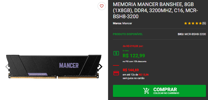 Memória RAM: 3 opções abaixo dos R$ 160 na Pichau 4 Memória RAM: 3 opções abaixo dos R$ 160 na Pichau Captura de tela 2024 09 23 182013.png