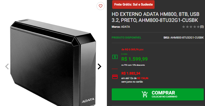 HD Externo: 3 opções em promoção no site da Pichau 4 HD Externo: 3 opções em promoção no site da Pichau Captura de tela 2024 09 24 123033.png