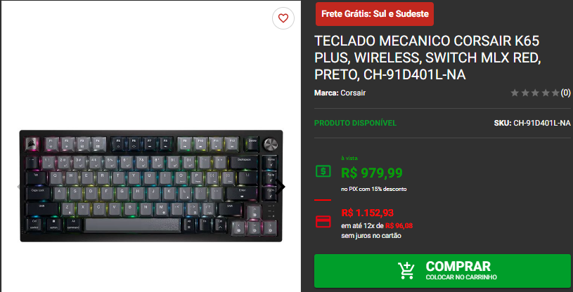 Teclado mecânico wireless: 3 opções em promoção na Pichau 4 Teclado mecânico wireless: 3 opções em promoção na Pichau Captura de tela 2024 09 25 174014.png