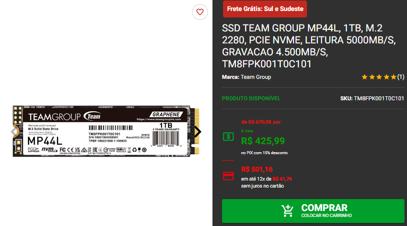 SSD M.2: 3 opções de alta velocidade em promoção Captura de tela 2024 09 27 165659.png