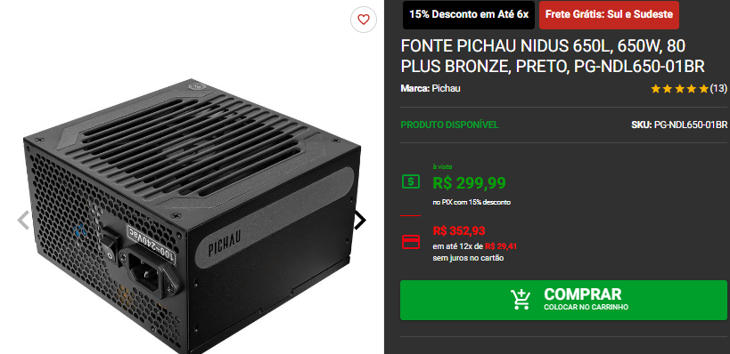 Montamos um PC Gamer com preço de PS5 Pro 7 Montamos um PC Gamer com preço de PS5 Pro Captura de tela 2024 09 27 170207.png