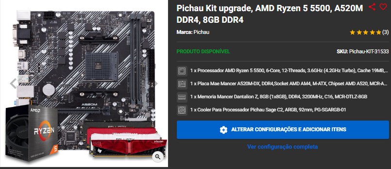 Kit Upgrade: 3 promoções para aproveitar no site da Pichau 2 Kit Upgrade: 3 promoções para aproveitar no site da Pichau Captura de tela 2024 09 27 180943.png