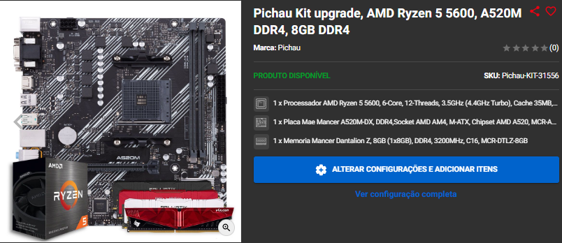 Kit Upgrade: 3 promoções para aproveitar no site da Pichau 3 Kit Upgrade: 3 promoções para aproveitar no site da Pichau Captura de tela 2024 09 27 181213.png