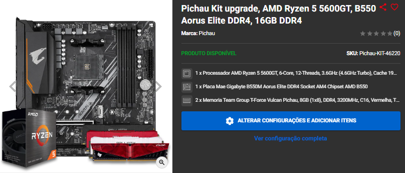Kit Upgrade: 3 promoções para aproveitar no site da Pichau 4 Kit Upgrade: 3 promoções para aproveitar no site da Pichau Captura de tela 2024 09 27 181424.png
