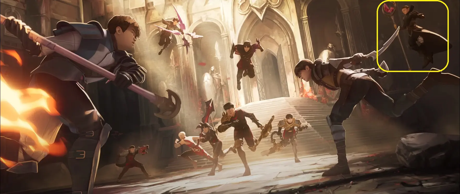 LoL Worlds 2024: Quem são os players que aparecem no fim do clipe de Heavy Is The Crown 6 G2 caps destacado na tela final do clipe Heavy is the crown