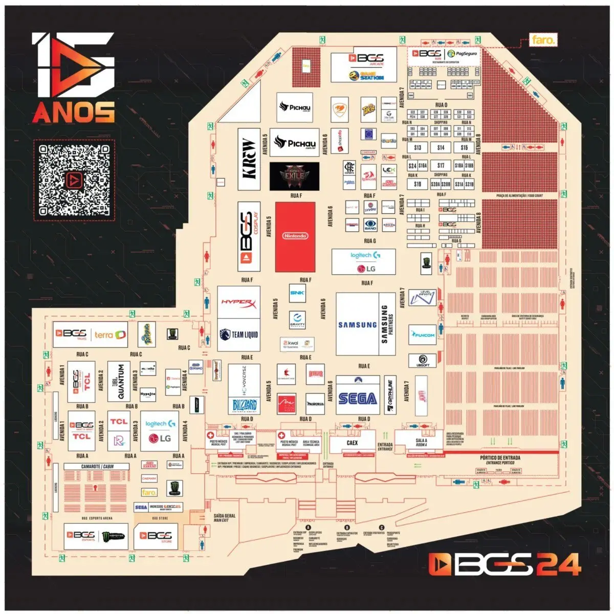 BGS 24: como chegar no estande da Pichau 1 BGS 24