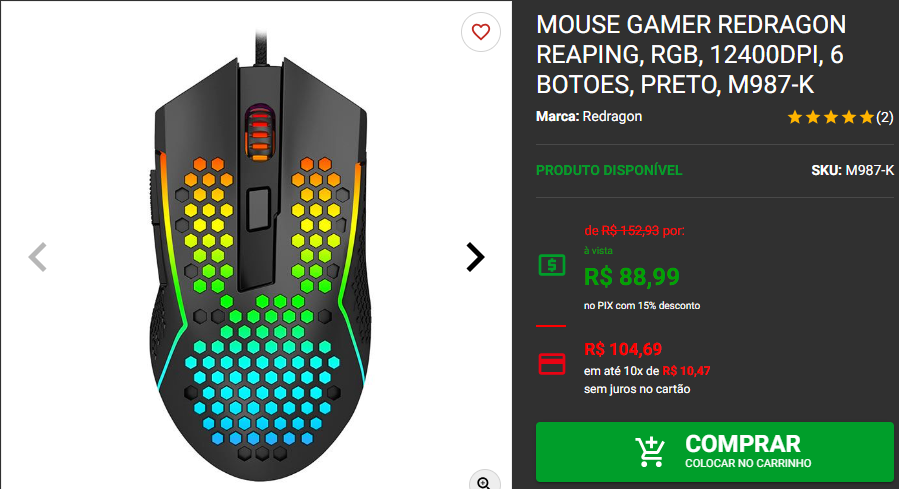 Mouse Gamer: 3 opções por menos de R$ 100 3 Mouse Gamer: 3 opções por menos de R$ 100 Captura de tela 2024 10 01 184332.png