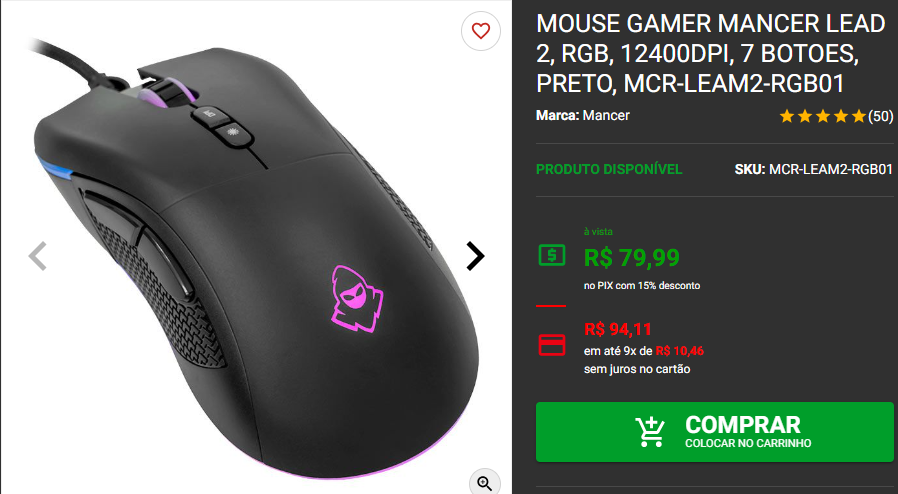 Mouse Gamer: 3 opções por menos de R$ 100 4 Mouse Gamer: 3 opções por menos de R$ 100 Captura de tela 2024 10 01 184905.png