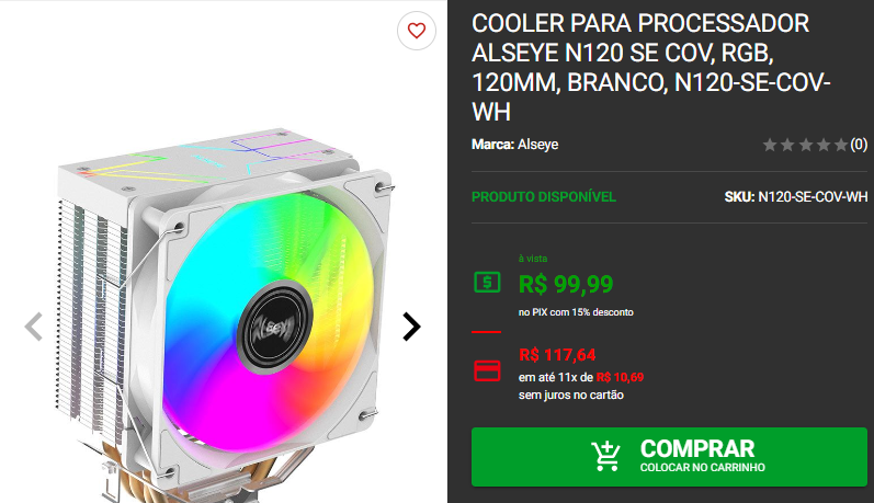 Cooler para processador: 3 air coolers com preços abaixo dos R$ 100 3 Cooler para processador: 3 air coolers com preços abaixo dos R$ 100 Captura de tela 2024 10 02 184052.png