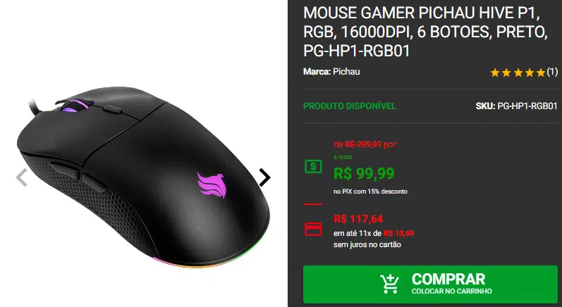 Mouse gamer: Review completo do Pichau Hive P1 Captura de tela 2024 10 04 114601.png