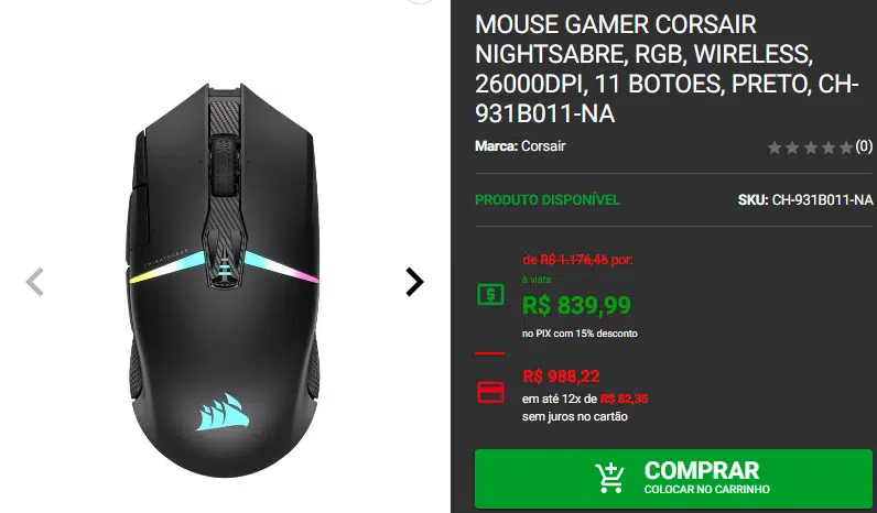 Mouse gamer: 3 opções wireless em promoção na Pichau 4 Mouse gamer: 3 opções wireless em promoção na Pichau Captura de tela 2024 10 04 120050.png