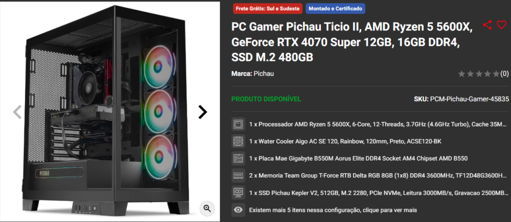 Promo BGS: 3 opções de PCs Gamer com RTX 4070 Super 2 Promo BGS: 3 opções de PCs Gamer com RTX 4070 Super Captura de tela 2024 10 07 141519