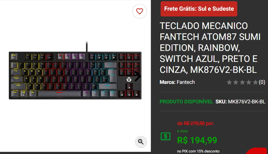Teclado mecânico: 3 opções de Switch Azul por menos de R$ 200 3 Teclado mecânico: 3 opções de Switch Azul por menos de R$ 200 Captura de tela 2024 10 07 144019.png