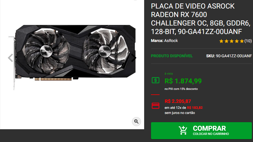 BGS 24: Veja quanto custa as placas de Vídeo Asrock presentes na Arena X1 Captura de tela 2024 10 12 180146.png