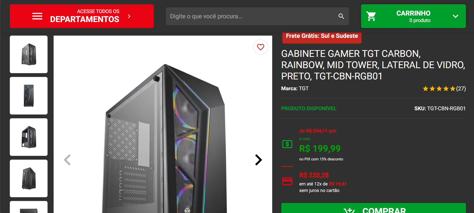 BGS 24: gabinetes TGT estão em promoção na Pichau durante o evento, confira 2 TGT