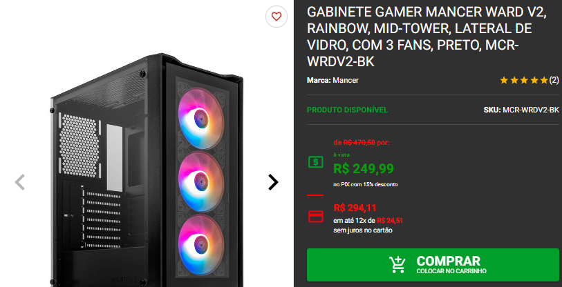 Confira quanto custa a configuração de um PC Gamer exposto na BGS 24 7 Confira quanto custa a configuração de um PC Gamer exposto na BGS 24 Captura de tela 2024 10 15 165415.png