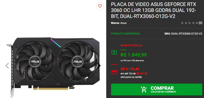Prumo Placa de Vídeo: 3 opções de placa de vídeo em Promoção Captura de tela 2024 10 15 171457.png