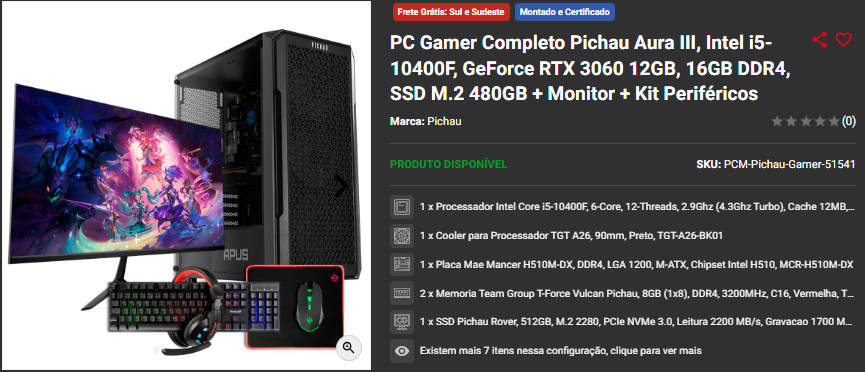 Promoção de Halloween: 3 Setups Gamers completos na Pichau 2 Promoção de Halloween: 3 Setups Gamers completos na Pichau Captura de tela 2024 10 15 172323.png