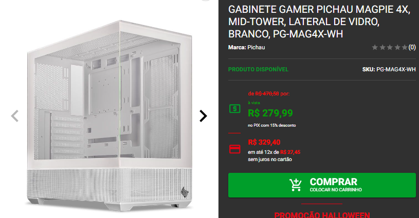 Gabinete Gamer: 3 opções da Pichau por menos de R$ 300 Captura de tela 2024 10 15 174821.png