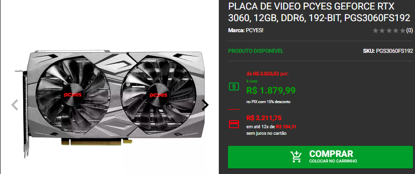 Placa de vídeo: 3 opções por menos de R$ 2.000 na Pichau 3 Placa de vídeo: 3 opções por menos de R$ 2.000 na Pichau Captura de tela 2024 10 17 125808.png
