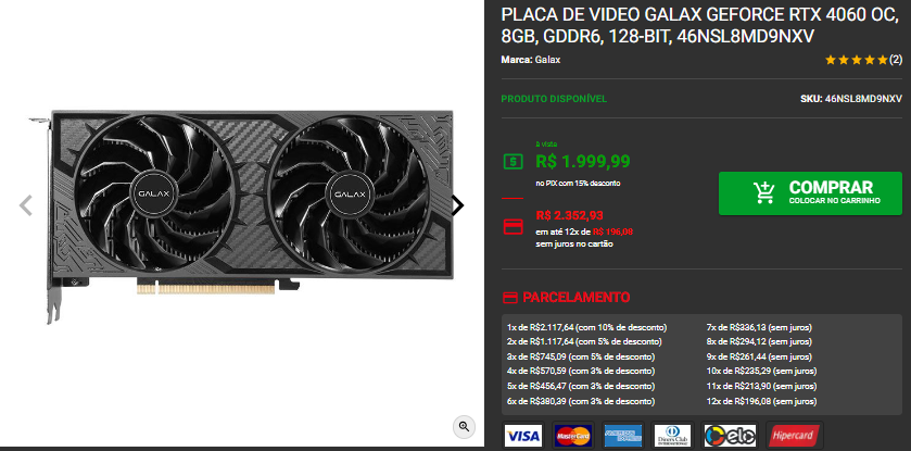 Placa de vídeo: 3 opções por menos de R$ 2.000 na Pichau 4 Placa de vídeo: 3 opções por menos de R$ 2.000 na Pichau Captura de tela 2024 10 17 130254.png