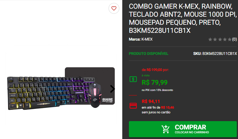 Kit Gamer: 3 opções de kits com teclado e mouse na Pichau 2 Kit Gamer: 3 opções de kits com teclado e mouse na Pichau Captura de tela 2024 10 17 174838.png