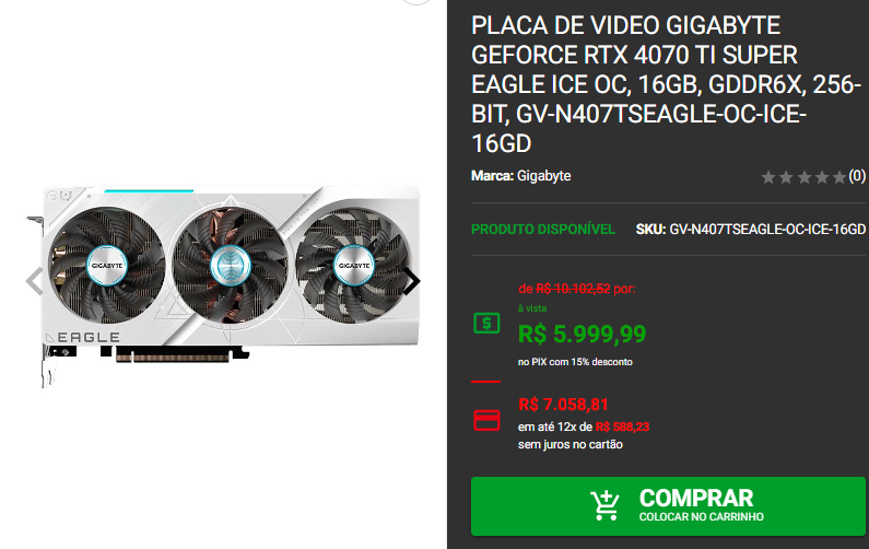 RTX 4070: 3 opções de placa de vídeo em promoção Captura de tela 2024 10 18 132029.png